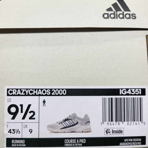 New adidas Crazychaos 2000 Off White Men\'s Shoes Size 9.5 main image 8